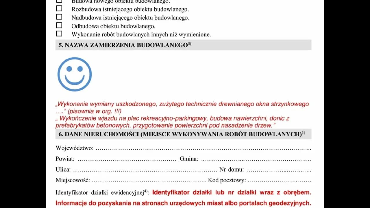 Co powinien zawierać wniosek o pozwolenie na budowę, aby uniknąć błędów
